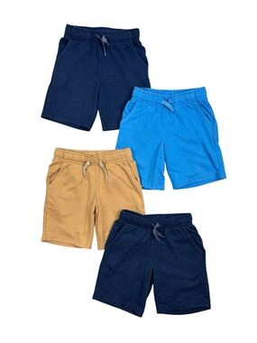 (4) Cat & Jack Pull On Play Short Bundle XS 4/5